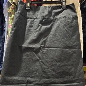Banana Republic Gray A-Line Knee-Length Skirt